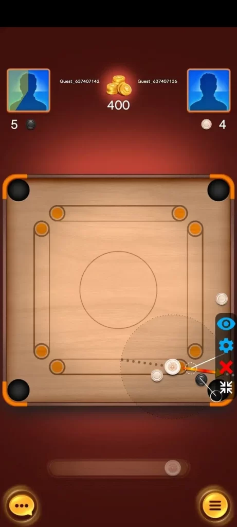 Aim Carrom Mod APK - Enable LuckyShot