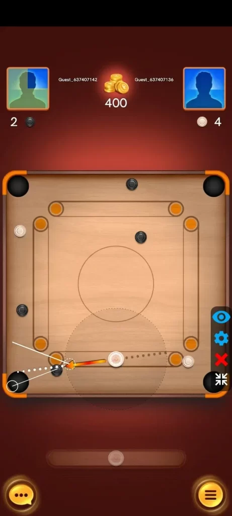 Aim Carrom Mod APK - Practice Basic Shots