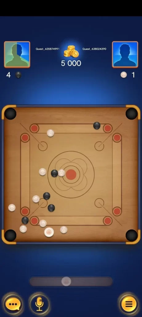 Carrom Cut and Take Shot